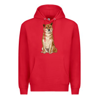 Red shiba inu Premium Hoodie - RanaPortraitStore