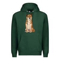 Sports Green shiba inu Premium Hoodie - RanaPortraitStore