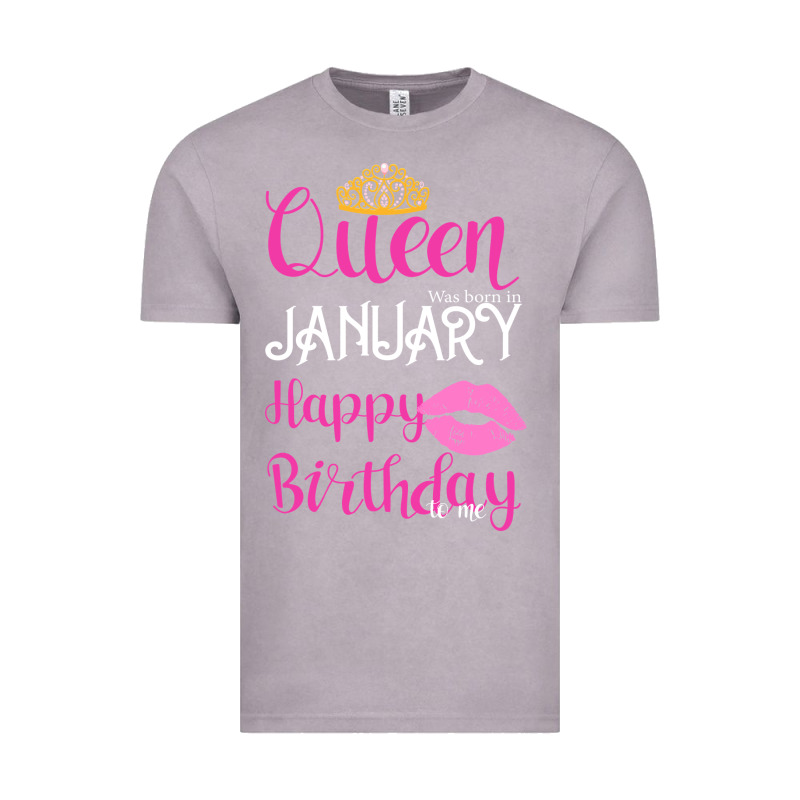 Queen Was Born İn January Happy Birthday Vintage Tee by Bettercallsaul | Teevron