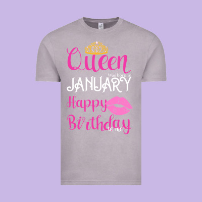 Queen Was Born İn January Happy Birthday Vintage Tee Designed By Bettercallsaul