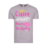Vintage Zinc Queen Was Born İn January Happy Birthday Vintage Tee - Bettercallsaul