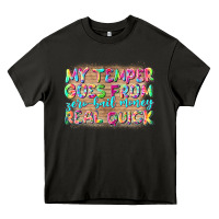 Asphalt my temper goes from zerobail money real quick Heavy Core Tee - NancyCooperArtShop