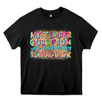 Black my temper goes from zerobail money real quick Heavy Core Tee - NancyCooperArtShop