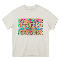 Cream my temper goes from zerobail money real quick Heavy Core Tee - NancyCooperArtShop
