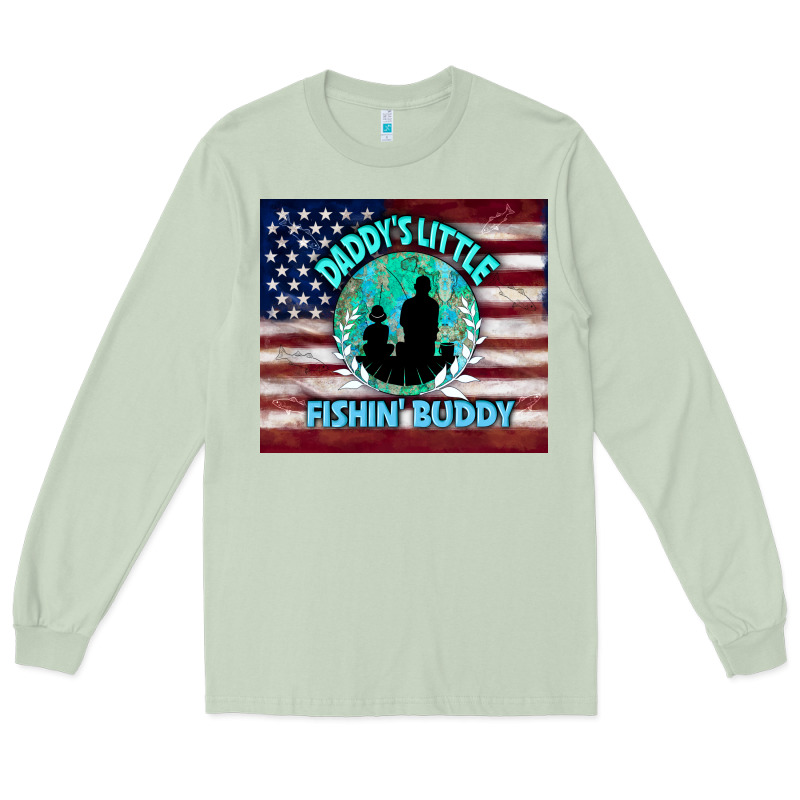 Daddy's Little Fishin Buddy Long Sleeve Tee by TumblerDesignByShophia | Teevron