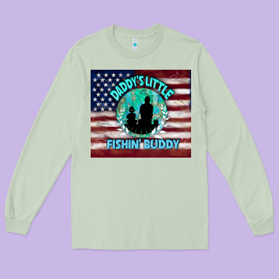Daddy's Little Fishin Buddy Long Sleeve Tee Designed By Tumblerdesignbyshophia