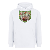 White Christmas Pocket Heavyweight Hoodie - CowhideDigitalArt