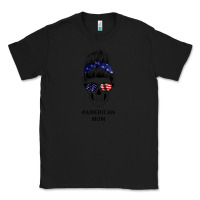 Black American Stars, American Flag Patterned Mom Skull Classic Tee - Bettercallsaul