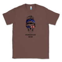 Chestnut American Stars, American Flag Patterned Mom Skull Classic Tee - Bettercallsaul