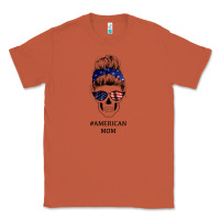 Copper American Stars, American Flag Patterned Mom Skull Classic Tee - Bettercallsaul
