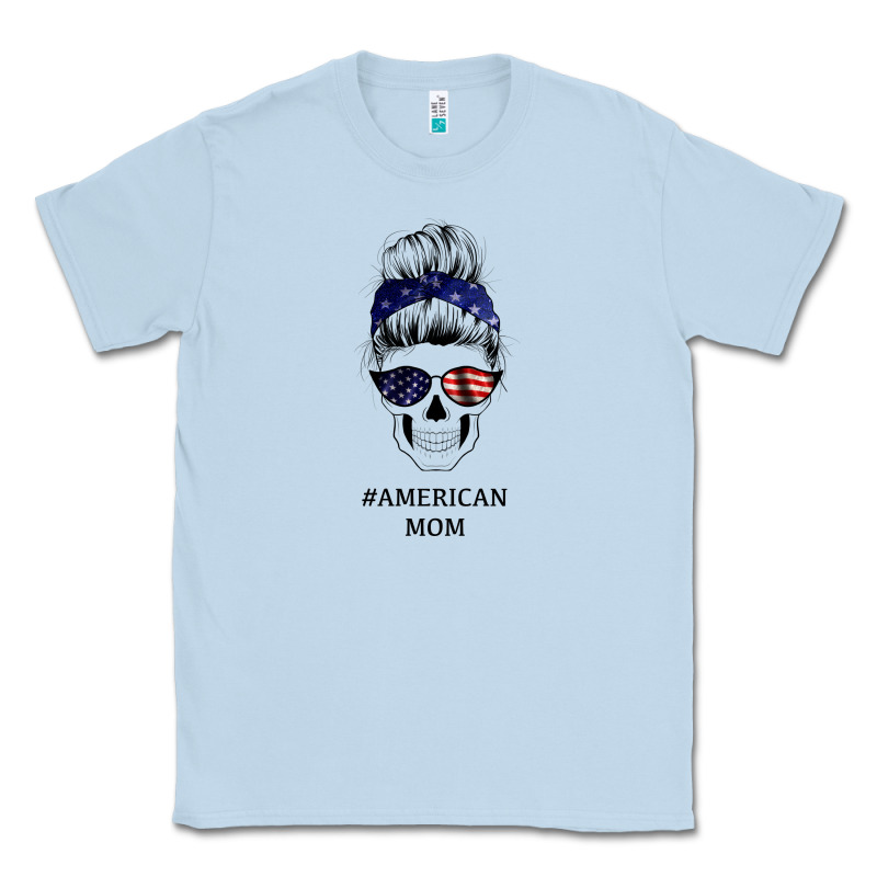 American Stars, American Flag Patterned Mom Skull Classic Tee by Bettercallsaul | Teevron