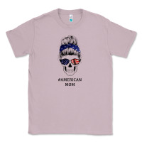 Lilac American Stars, American Flag Patterned Mom Skull Classic Tee - Bettercallsaul