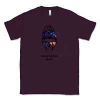 Plum American Stars, American Flag Patterned Mom Skull Classic Tee - Bettercallsaul