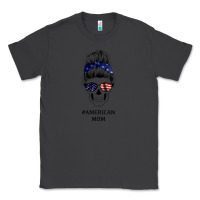 Smoke American Stars, American Flag Patterned Mom Skull Classic Tee - Bettercallsaul