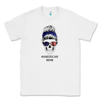 White American Stars, American Flag Patterned Mom Skull Classic Tee - Bettercallsaul