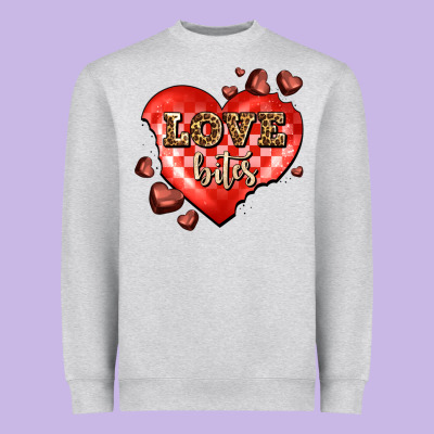 Love Bites Olivia Heavyweight Sweatshirt Designed By Oliviacreatesart