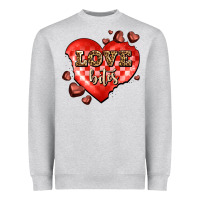 Heather Grey love bites olivia Heavyweight Sweatshirt - OliviaCreatesArt