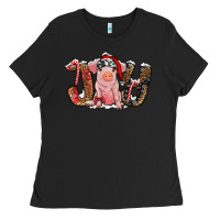 Black joy with pig Ladies Tee - RanaPortraitStore