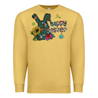 Antique Gold Happy Easter Premium Sweatshirt - CowhideDigitalArt