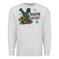 Dove Grey Happy Easter Premium Sweatshirt - CowhideDigitalArt