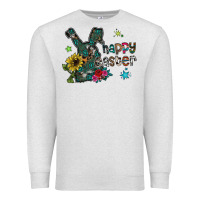 Oatmeal Heather Happy Easter Premium Sweatshirt - CowhideDigitalArt