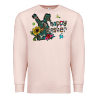 Pale Pink Happy Easter Premium Sweatshirt - CowhideDigitalArt