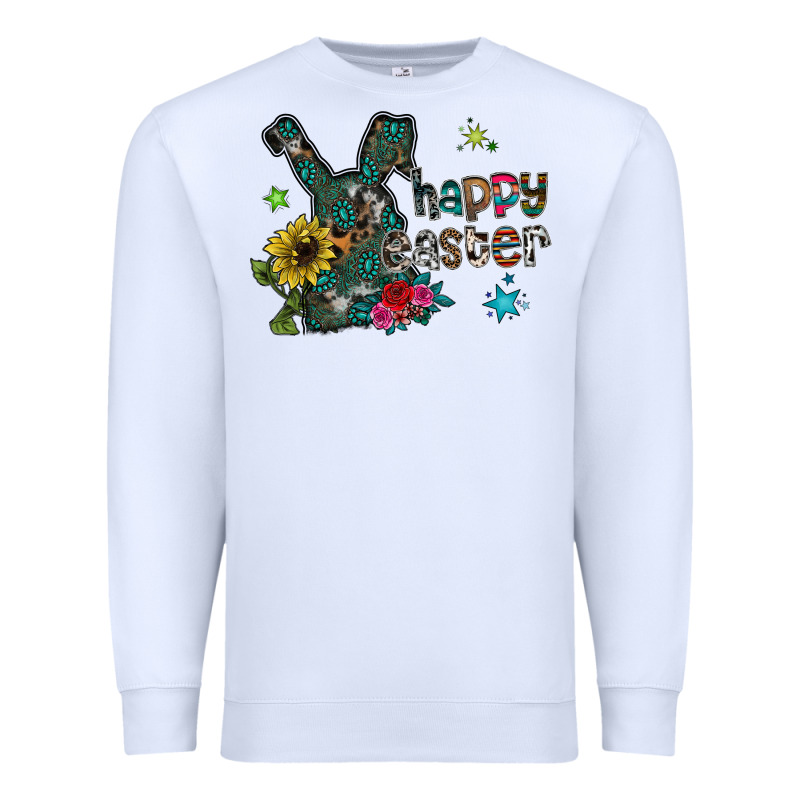 Happy Easter Premium Sweatshirt by CowhideDigitalArt | Teevron