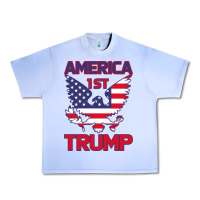 Grape Ice Trump America First Eagle Urban Heavy Tee - Bettercallsaul