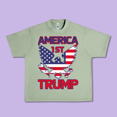Trump America First Eagle Urban Heavy Tee Designed By Bettercallsaul