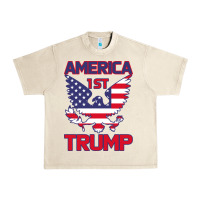 Sandshell Trump America First Eagle Urban Heavy Tee - Bettercallsaul