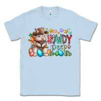 Dusty Blue howdy peeps Classic Tee - RacoonDesign