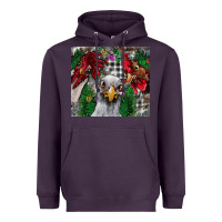 Plum Chicken Heavyweight Hoodie - CowhideDigitalArt