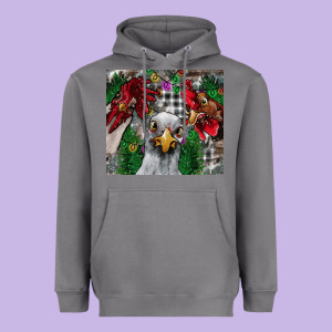 Chicken Heavyweight Hoodie Designed By Cowhidedigitalart