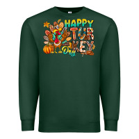 Sports Green Happy Turkey Day Premium Sweatshirt - CowhideDigitalArt