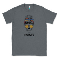Charcoal Heather Western Glitter Aztec Patterned Mom Skull Classic Tee - Bettercallsaul