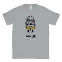 Heather Grey Western Glitter Aztec Patterned Mom Skull Classic Tee - Bettercallsaul