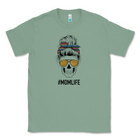 Sage Western Glitter Aztec Patterned Mom Skull Classic Tee - Bettercallsaul