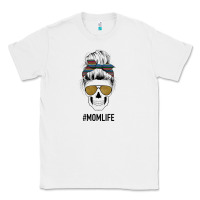 White Western Glitter Aztec Patterned Mom Skull Classic Tee - Bettercallsaul
