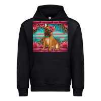 Black french bulldog floral Urban Hoodie - Artiststas