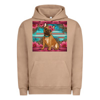 Pigment Burro french bulldog floral Urban Hoodie - Artiststas