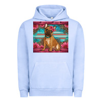 Pigment Grape Ice french bulldog floral Urban Hoodie - Artiststas