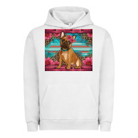 Pigment Lunar Rock french bulldog floral Urban Hoodie - Artiststas