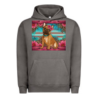 Pigment Tornado french bulldog floral Urban Hoodie - Artiststas
