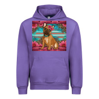 Tulip french bulldog floral Urban Hoodie - Artiststas