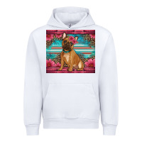 White french bulldog floral Urban Hoodie - Artiststas