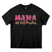 Black mama all day everyday Heavy Core Tee - NancyCooperArtShop