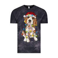 Cloud Black christmas beagle Vintage Tee - RanaPortraitStore