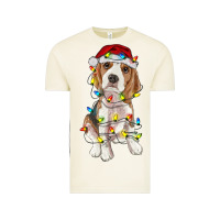 Vintage Arctic christmas beagle Vintage Tee - RanaPortraitStore
