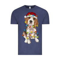Vintage Denim christmas beagle Vintage Tee - RanaPortraitStore