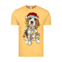 Vintage Mustard christmas beagle Vintage Tee - RanaPortraitStore